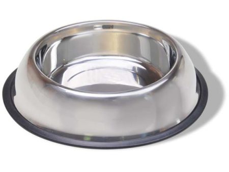 VAN NESS - Stainless Steel Non Tip Dish with Rubber Ring - 16 oz. Sale