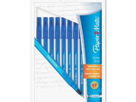 PAPER MATE - Stick Pens Medium Blue - 10 Ink Pens For Discount