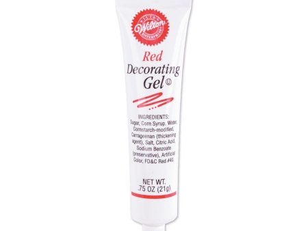 WILTON - Red Decorating Gel Tube - 0.75 oz. (21 g) Fashion