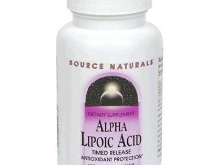 SOURCE NATURALS - Alpha-Lipoic Acid Timed Release (300 mg) - 120 Tablets Online Hot Sale