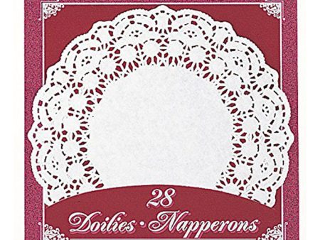 UNIQUE - 8.5  White Paper Doilies - 28 Doilies Online Hot Sale