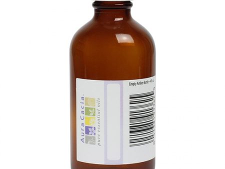 AURA CACIA - Glass Amber Bottle With Writable Label - 4 fl oz For Sale