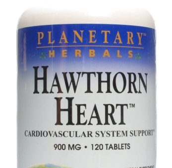 PLANETARY HERBALS - Hawthorn Heart 900 mg - 120 Tablets Online now