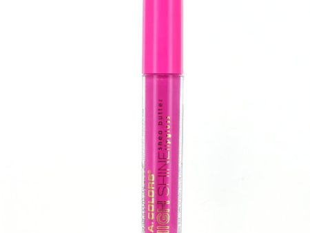 L.A. COLORS - High Shine Shea Butter Lipgloss Hyper - 0.14 oz. (4 g) For Sale