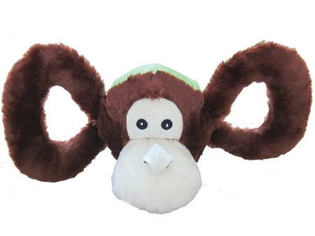 JOLLY PETS - Tug-a-Mal Monkey Squeaky Tug Dog Toy Large - 5 Inches Fashion