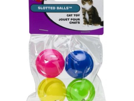 SPOT - Slotted Balls Cat Toy - 4 Pack Cheap