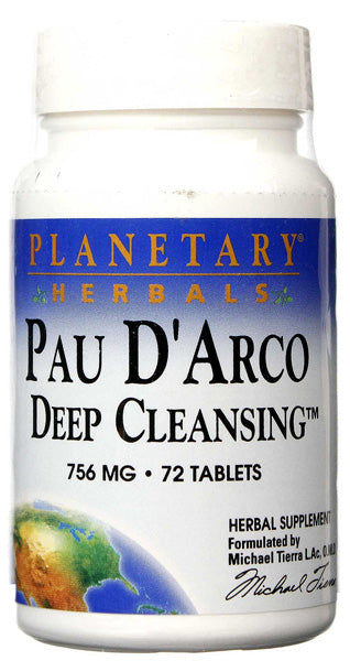 PLANETARY HERBALS - Pau dArco Deep Cleansing 756 mg - 72 Tablets Discount