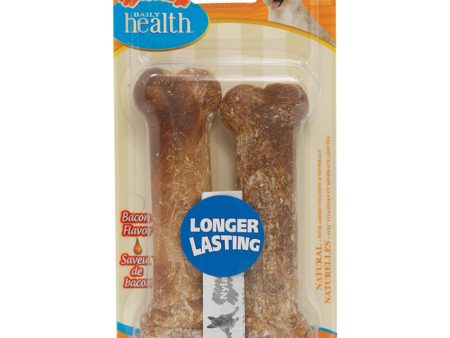 DAILY HEALTH - Bacon Twin Pack Dog Bones, Medium - 2 Bones Online Hot Sale