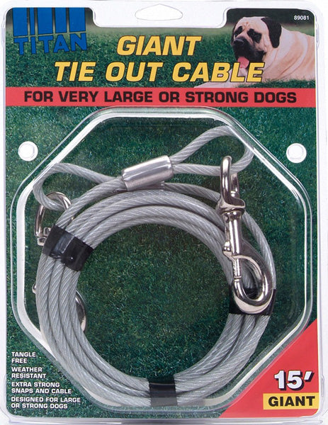 COASTAL - Titan Giant Tie-out Cable - 15 Feet For Cheap