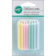 WILTON - Soft Colors Celebration Candles 2.5-Inch - 24 Candles For Sale