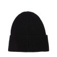 MSGM Black Embroidered Logo Beanie For Discount