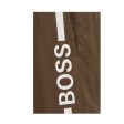 BOSS Logo-print Khaki swim shorts Supply