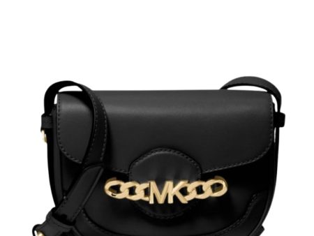 Michael Kors Black Hally Leather Crossbody Bag on Sale