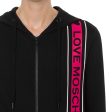 Love Moschino Black Logo Band Hoodie Online now