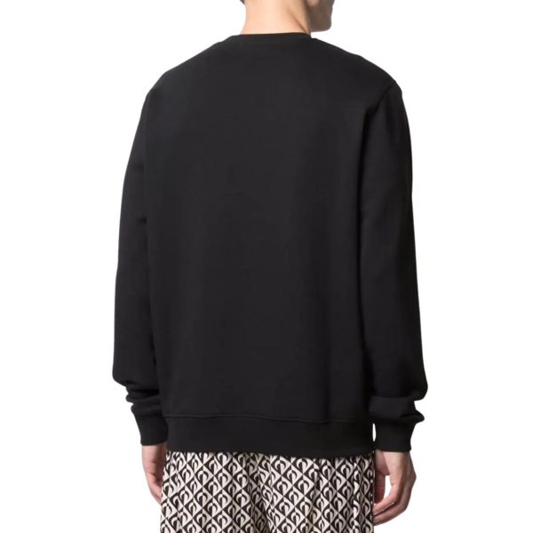 MSGM Black Print Logo Sweatshirt For Cheap