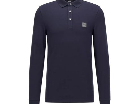 BOSS Passerby Navy Slim Fit Polo Shirt on Sale