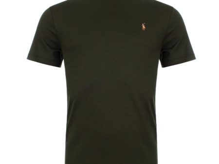 Ralph Lauren Khaki Classic Slim Fit T-Shirt Discount