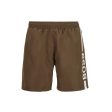 BOSS Logo-print Khaki swim shorts Supply