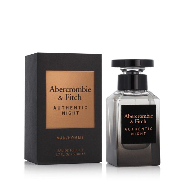 Abercrombie & Fitch Authentic Night Eau de Toilette 50ml Spray | Bold, Sensual & Modern Fragrance For Sale