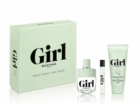 Women s Perfume Set Rochas Girl EDT 3 Pieces For Discount