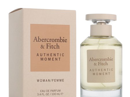 Abercrombie & Fitch Authentic Moment Woman Eau de Parfum 100ml Spray | Playful, Fruity & Floral Fragrance on Sale