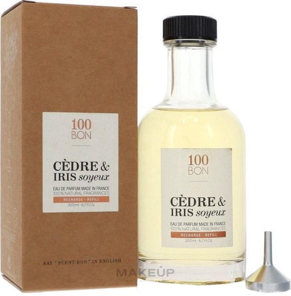 100BON Cèdre & Iris Soyeux Eau de Parfum 200ml Refill | Luxurious, Woody & Floral Unisex Fragrance For Cheap