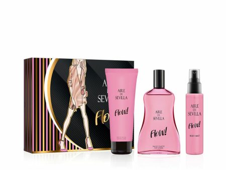 Aire de Sevilla Flow! Women s Perfume Gift Set - 3 Pieces | Vibrant and Refreshing Fragrance Collection Cheap