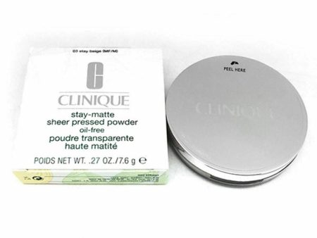 Compact Powders Stay-Matte Clinique Face Powders Applicator Powdered Lady Unisex (7,6 g) For Sale