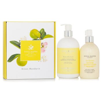 Acca Kappa Green Mandarin Body Care Gift Set - 500ml Shower Gel & 300ml Body Lotion | Refreshing Citrus Fragrance Hot on Sale