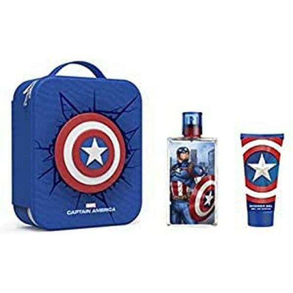 Child s Perfume Set Capitán América 1072801 EDT 100 ml 2 Pieces Fashion