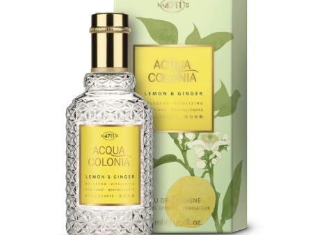 4711 Acqua Colonia Lemon & Ginger Eau de Cologne - 50ml | Energizing Citrus and Spicy Fragrance for Women For Discount