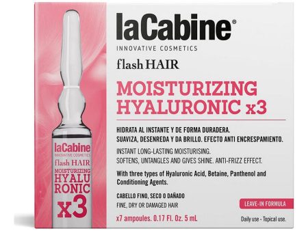 Ampoules laCabine Flash Hair Moisturizing Hyaluronic Acid (7 pcs) Online Hot Sale