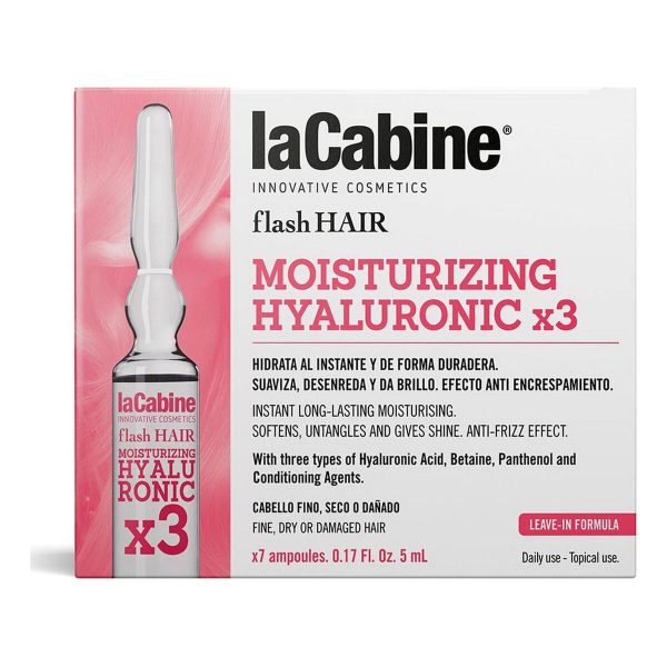 Ampoules laCabine Flash Hair Moisturizing Hyaluronic Acid (7 pcs) Online Hot Sale