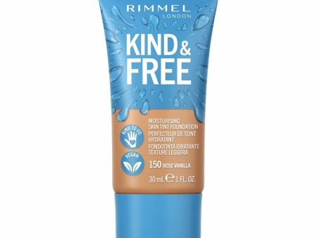 Crème Make-up Base Rimmel London Kind & Free 150-rose vanilla (30 ml) For Cheap