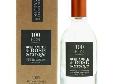 100BON Bergamote & Rose Sauvage Refillable Eau de Parfum 50ml | Natural, Vegan & Eco-Friendly Perfume For Sale